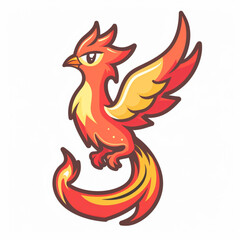 Obraz premium phoenix on fire