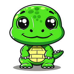 Chibi crocodile reptile cartoon Illustration. Cute crocodile reptile cartoon design.