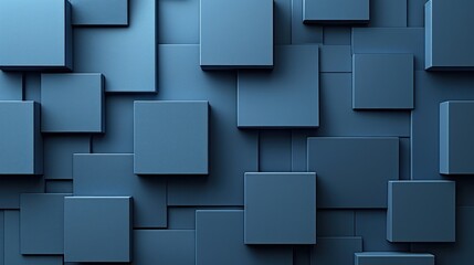Obraz premium Abstract Blue Background With Squares and Rectangles