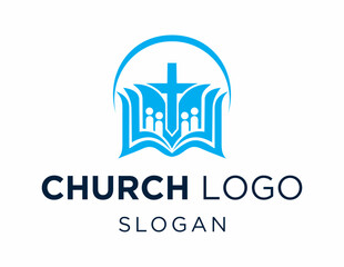 Fototapeta premium Logo about Church created using the CorelDraw application. on a white background.