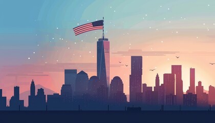 9/11 Memorial Day - obrazy, fototapety, plakaty