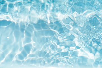 Bluewater waves on the surface ripples blurred. Defocus blurred transparent blue colored clear calm...