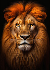 Fototapeta premium majestic lion FELINES CREATED BY AI