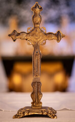 jesus on cross, bronze cross, cross close-up, religious background, blurred background, jesus on the cross, the church, catholic church, religious decoration


