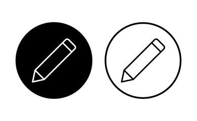 Pencil icon set. pen symbol. edit icon vector