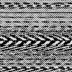 An abstract black and white halftone grunge texture background image.