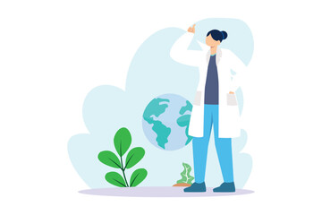Earth Day Flat Design Illustration