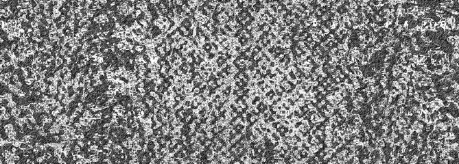 An abstract black and white halftone grunge texture background image.