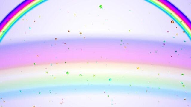 4k colorful birthday motion background