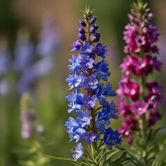 Larkspurs: Towering Spikes of Colorful Blossoms