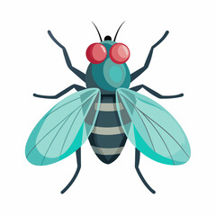 Fly vector art illustration (3)