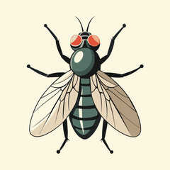 Fly vector art illustration (14)