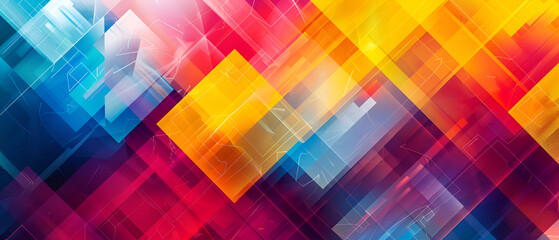 Seamless background with many colored rectangles ,colorful abstract background with cubes in different colors - obrazy, fototapety, plakaty