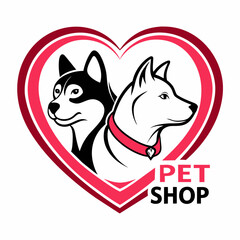 Pet shop logo vector art illustration (11)