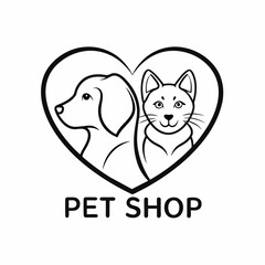 Pet shop logo vector art illustration (12)