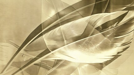 Abstract illustration Feather art creative fractal digital Image