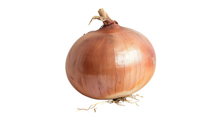 A single onion isolated on white background