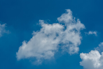 Blue sky with white clouds