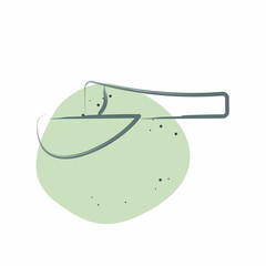 Icon Visor. related to Tennis Sports symbol. Color Spot Style. simple design illustration