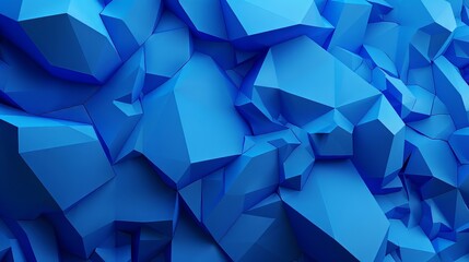 Blue Geometryc Triangle Abstract Shape