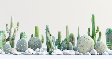 Modern Desert Flora Display
