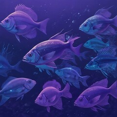 Naklejka premium fish in the water