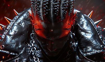 A detailed view of a person's ear with multiple piercings.