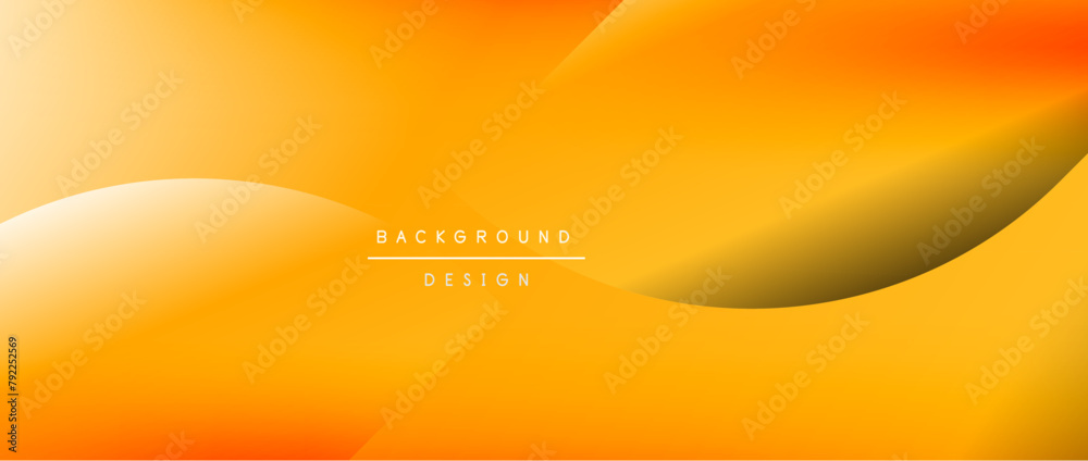 Poster An amber and peach abstract background featuring tints and shades of orange, with a circular pattern resembling a plant petal. Perfect for macro photography enthusiasts who love heatinspired colors