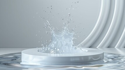  water splash swirl for product presentation.  