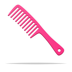 Wide tooth comb vector isolated illustration