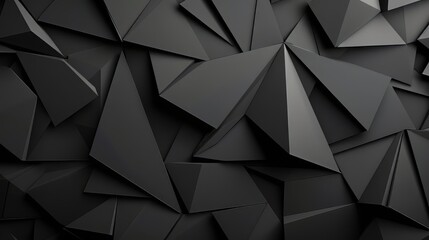 Fototapeta premium Black Geometryc Triangle Abstract Shape
