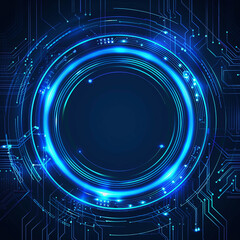 Fototapeta premium AI brain circuit board icon, Artificial intelligence technological chip