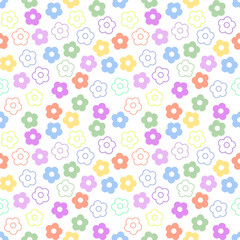 seamless pattern with flowers