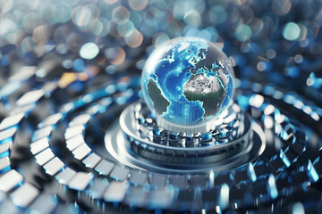 A cozy corner with a bean bag chair and a view of the city skyline