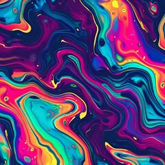 Obraz premium Abstract Liquid Neon Melted