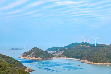 Pingtan Island, Fuzhou City, Fujian Province-fishing port and fishing village scenery