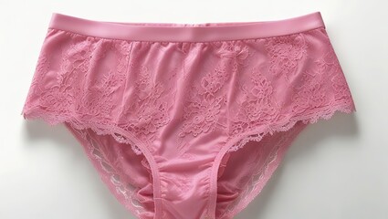Women's lace sexy pink panties.