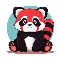 adorable allure of red pandas through captivating kawaii chibi style illustrations, adding a touch of charm to your designs