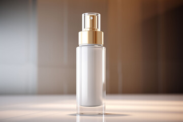 Chic skincare pump bottle mockup highlighting the product's hydrating properties