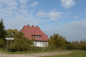 The village of Matrosovo in the Kaliningrad region