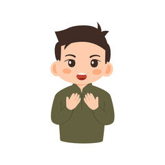 Cute Baby Boy Praying