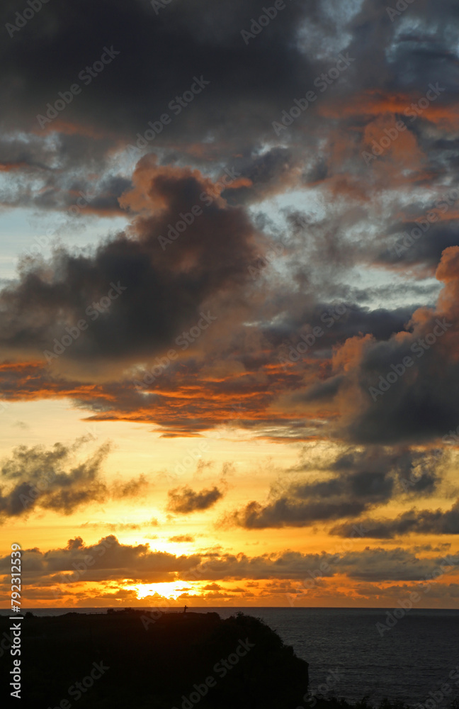 Sticker Sunset vertical - Bali, Indonesia