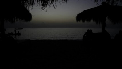 Timelapse of sunset at Anse Chastanet beach on Saint Lucia. - Powered by Adobe