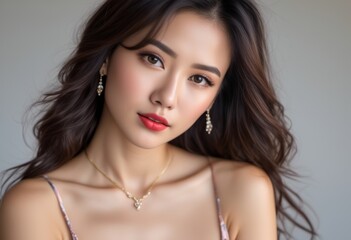 A Portrait Of Breathtakingly Gorgeous, Exotic, Beautiful Woman.
