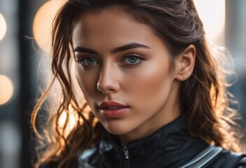 Fototapeta premium A Portrait Of Breathtakingly Gorgeous, Exotic, Beautiful Woman. 