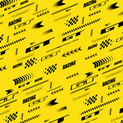 Sport GT race background yellow and black