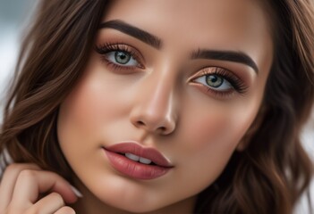 Obraz premium A Portrait Of Breathtakingly Gorgeous, Exotic, Beautiful Woman. 