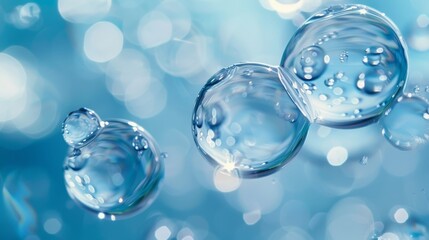 A bubbles in water