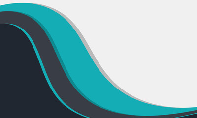 Closeup of blue and black wave on white background  suitable for presentations, websites, digital design, and abstract concepts.