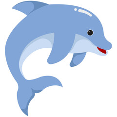 Cute Dolphins Sea Animals Illustration